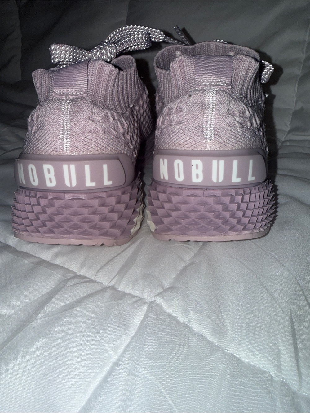 NOBULL Knit Runner Sneakers Lavender Purple Training Shoes Women’s 8.5 - Picture 5 of 8
